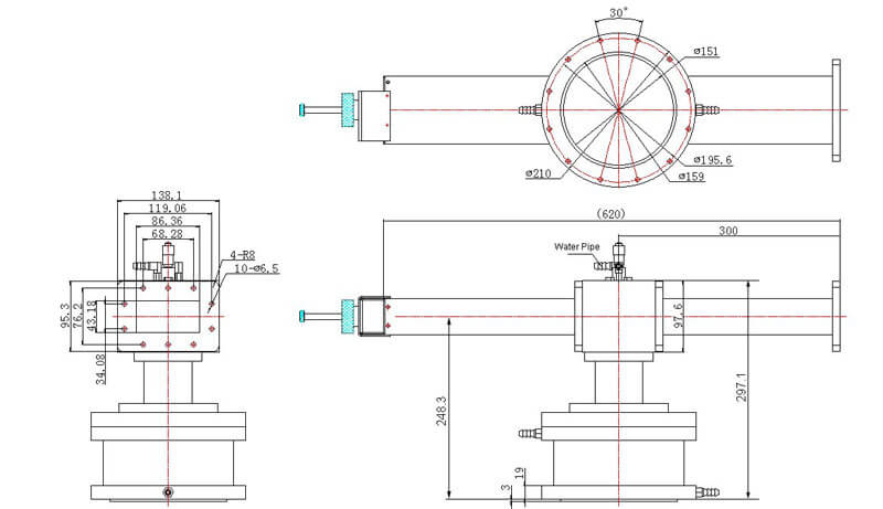 WR340 WG Mode Converter/Antenna