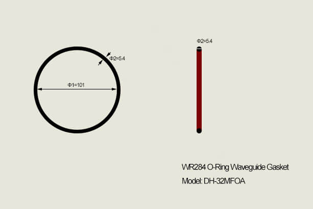 DH-32MFD for WR284 WG O-ring